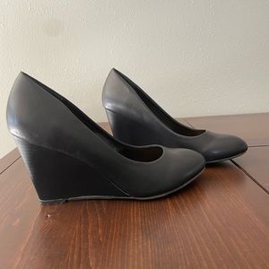 Black Wedges Dress Shoes
